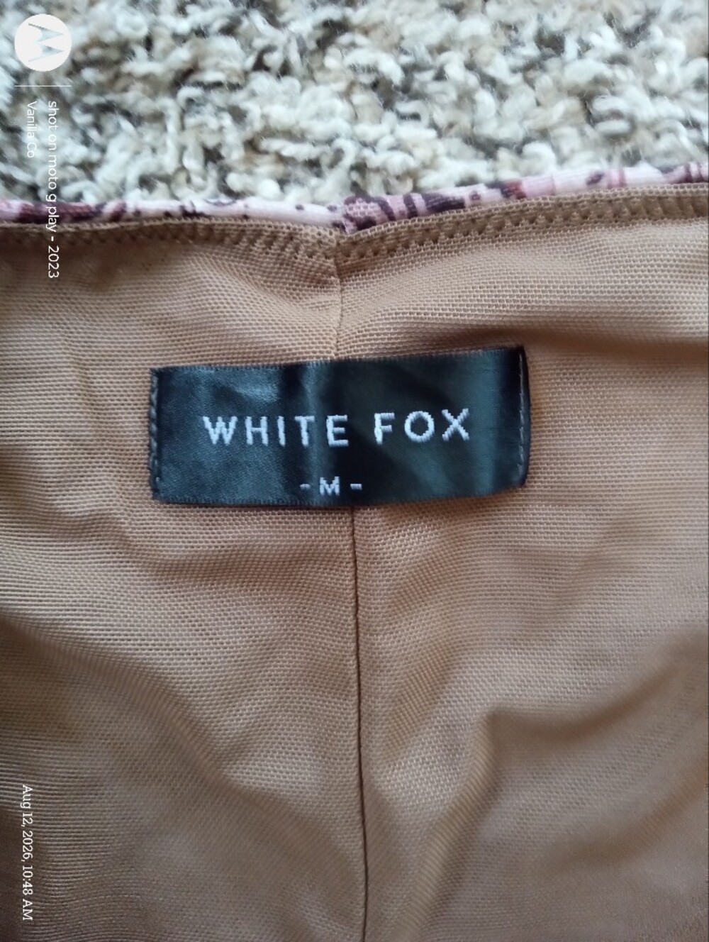 White Fox Don't Ever Leave Me Mesh Maxi Skirt Mid Rise Purple Medium - Picture 4 of 8